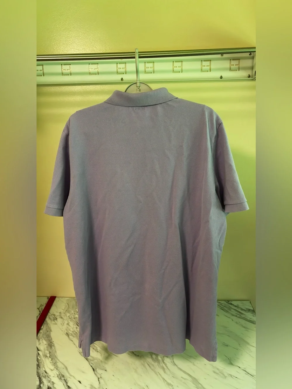 Ralph Lauren Men’s Lavender Polo Shirt with Embroidered Pony